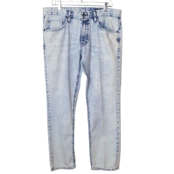 Buffalo David Bitton Mens Skinny Stretch Jeans 34x30 Ash-X L30 Streetwear Lite - Picture 1 of 7